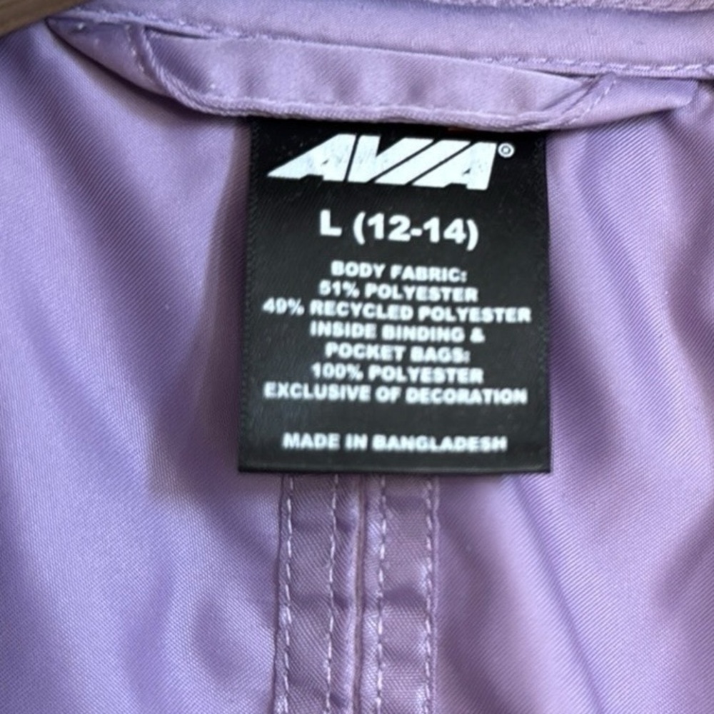 Avia Purple Utility Jacket Lightweight Water-Resistant purple - Picture 4 of 5